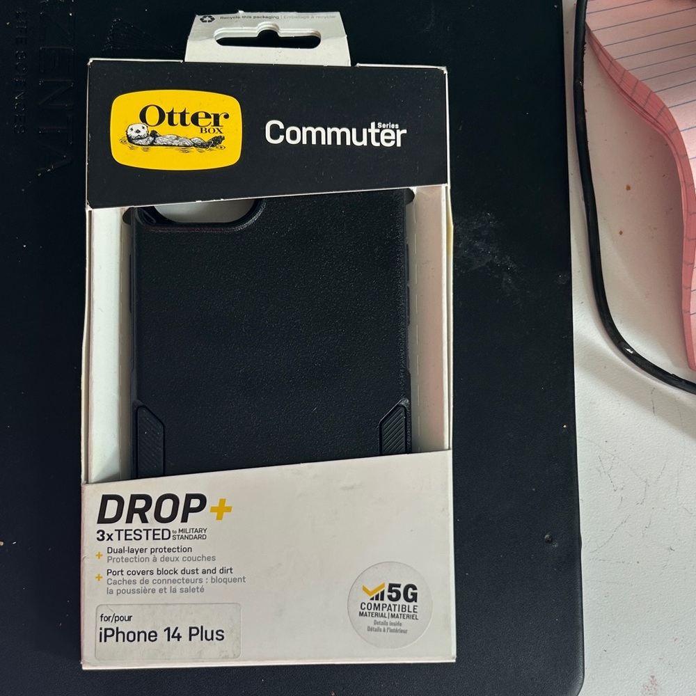 New in box OtterBox Commuter Series Black Case for iPhone 14 Plus